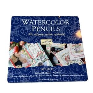 Stampin Up Watercolor Pencils Set of 24 Soft Blendable Acid Free